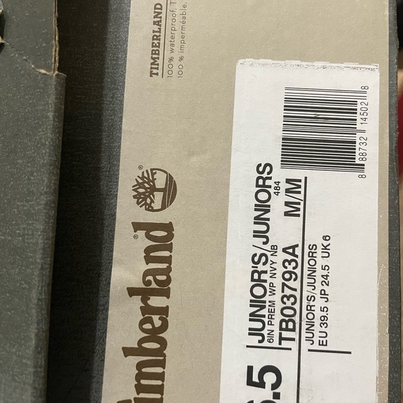 Navy Blue Timberlands - Picture 8 of 8